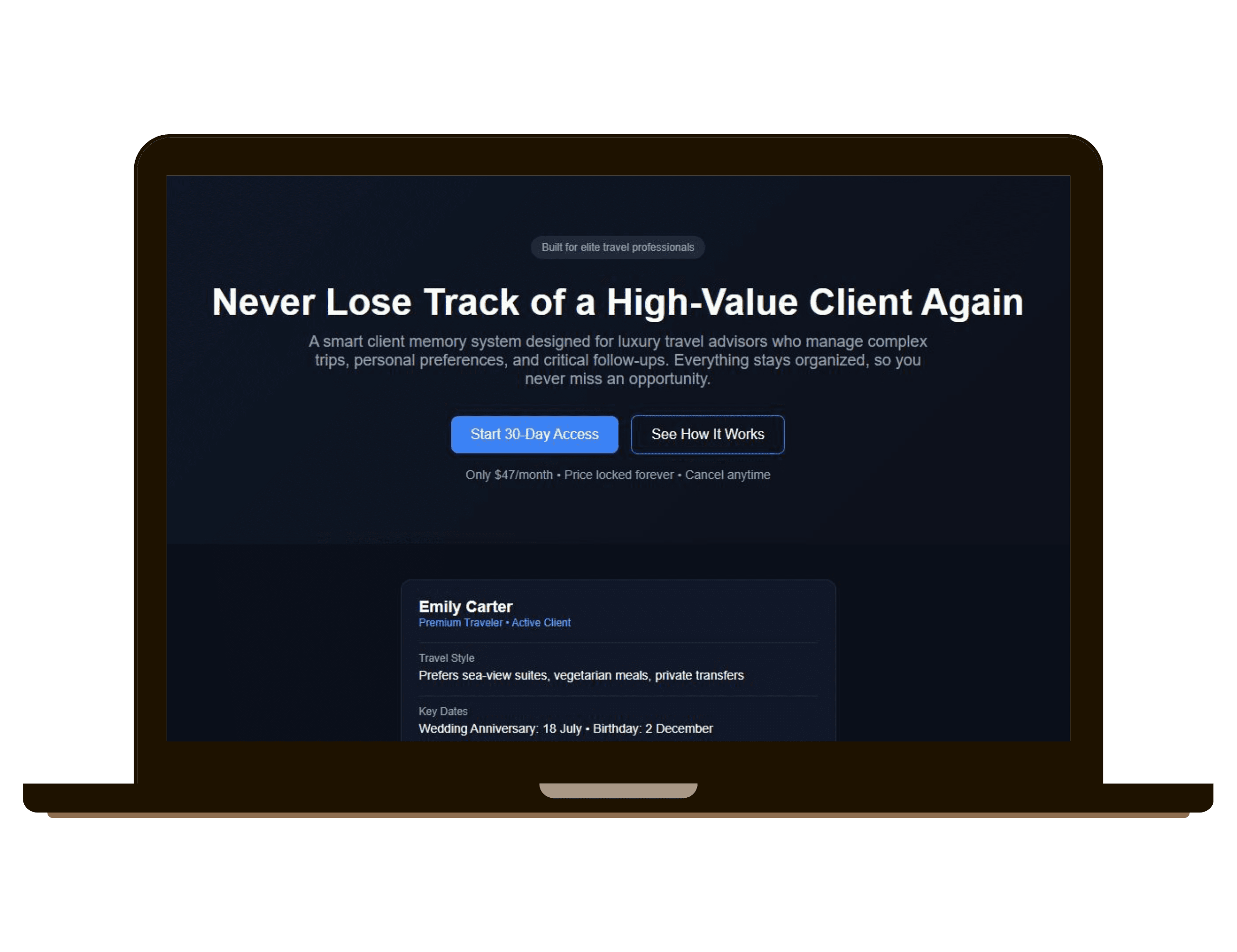 Travel Advisor case study preview