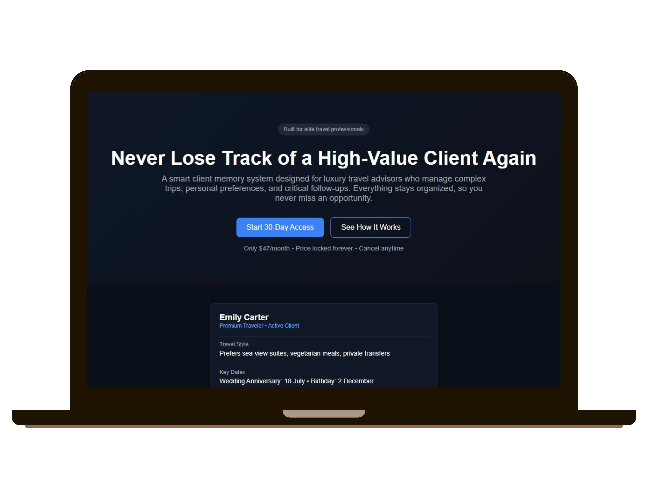 Travel Advisor case study preview